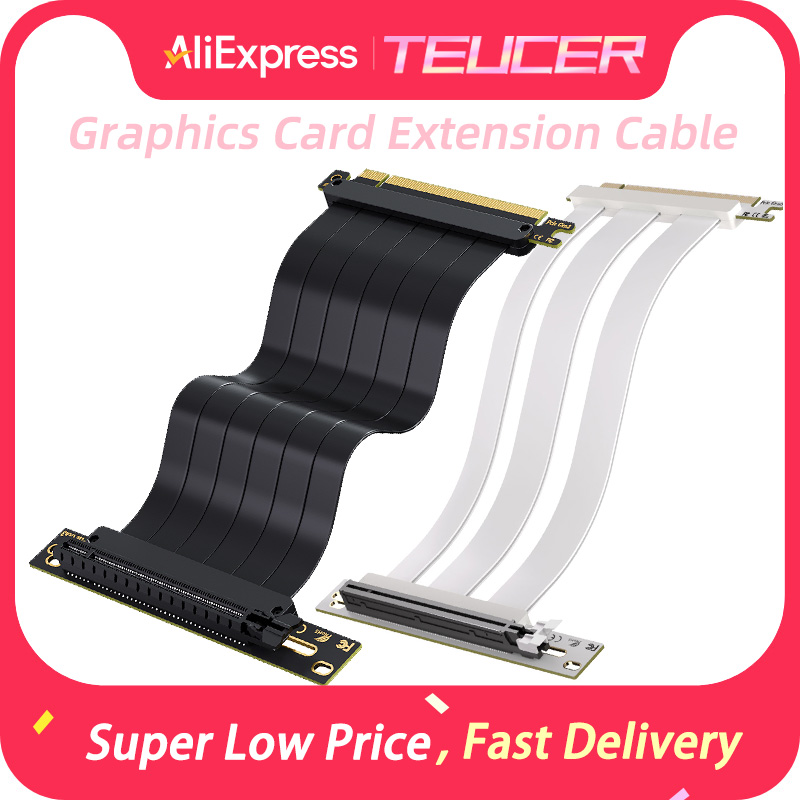 Gpu Vertical Mount - TEUCER PCI-E5.0/4.0/3.0 x16 Riser Cable Video