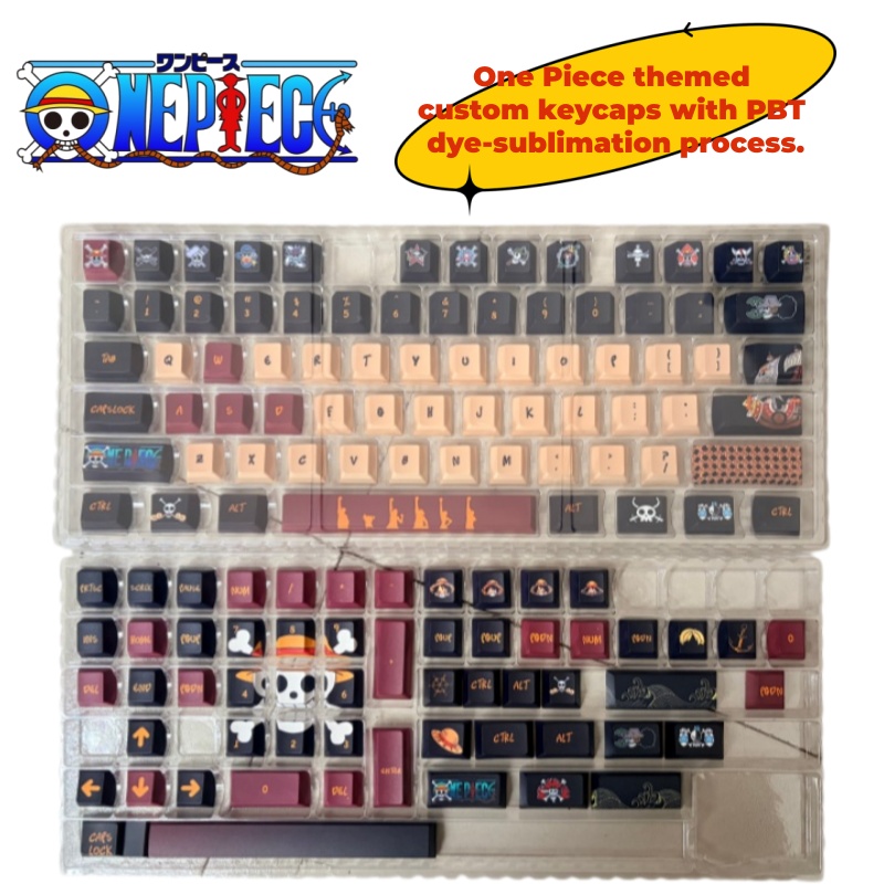 Custom Keycaps - One Piece anime personality-themed PBT hot