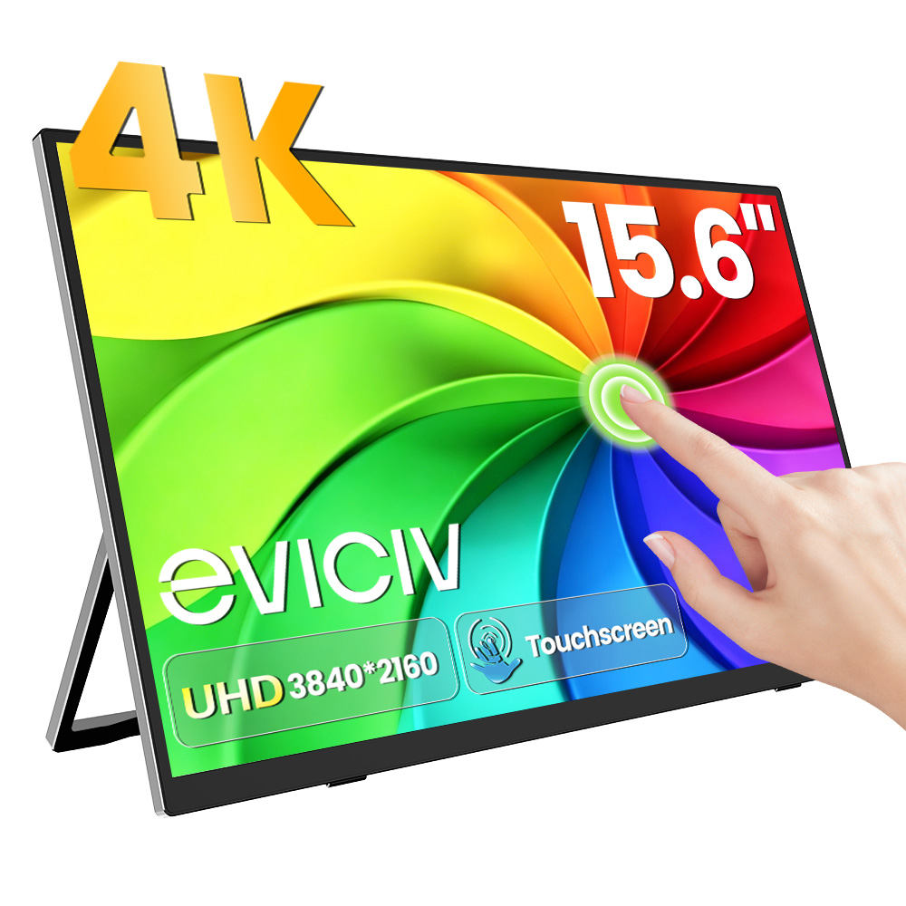 Pc Gaming Gigabyte - EVICIV 4K Portable Monitor 10-Point Touch