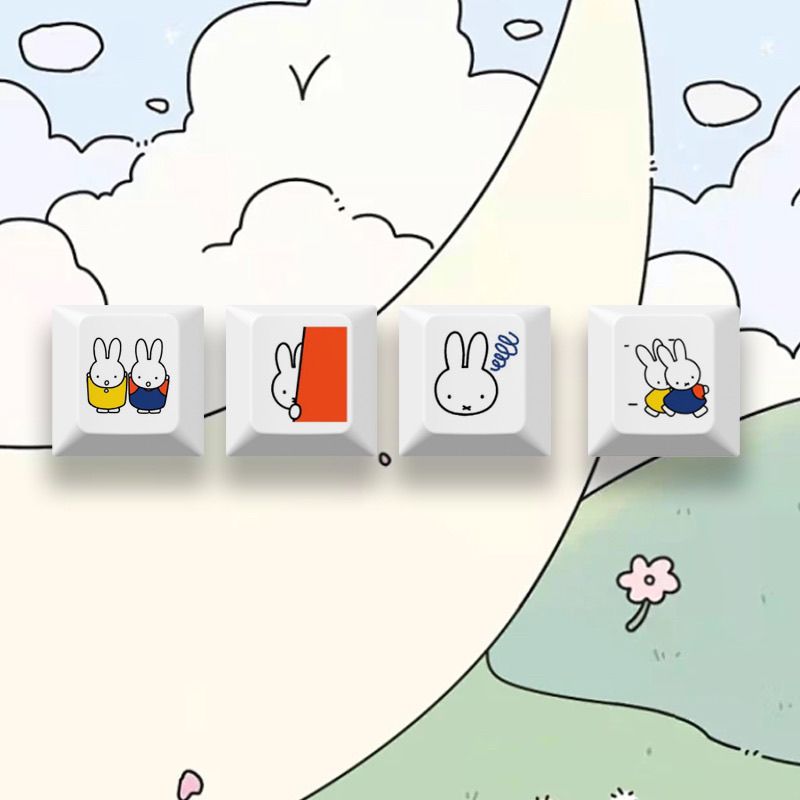 New Miffy rabbit cartoon cute  - Custom Keycaps recension och pris