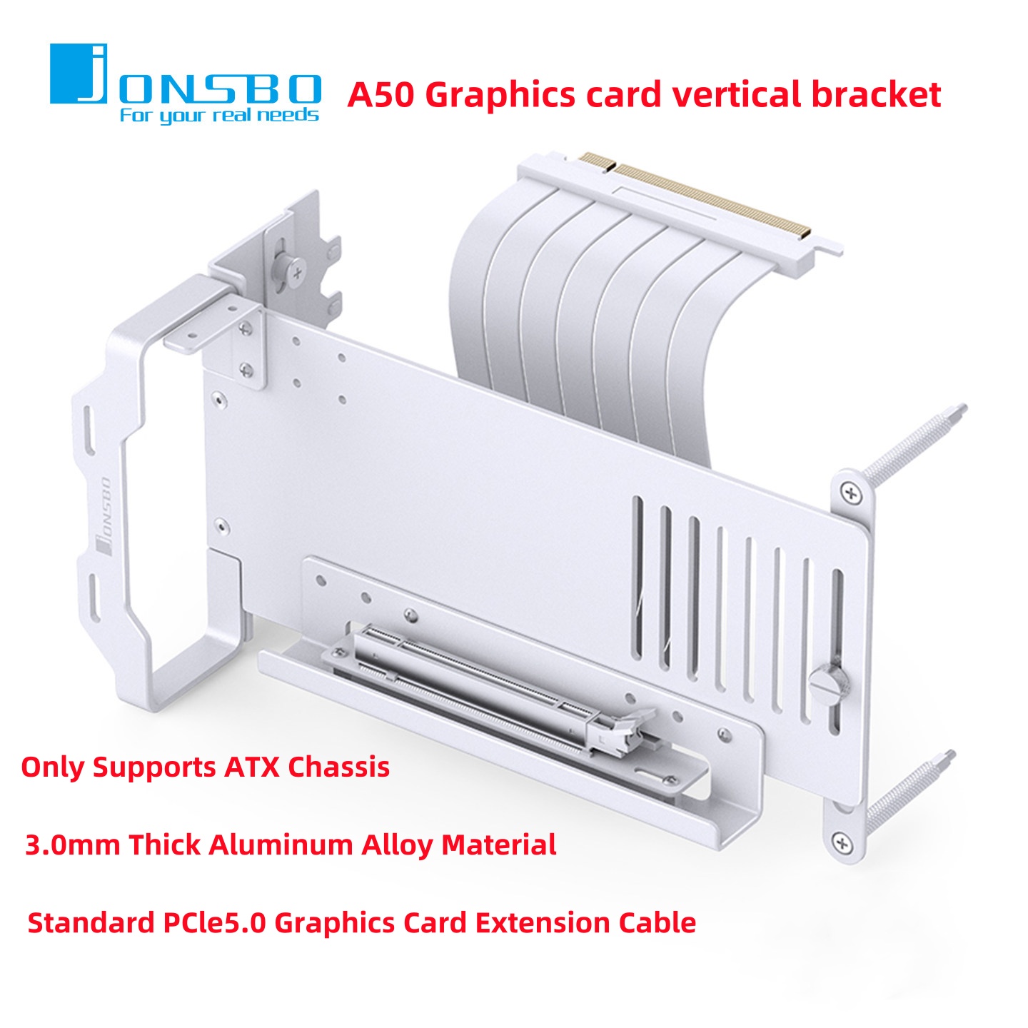 JONSBO A50 Aluminum GPU Vertic - Gpu Vertical Mount recension och pris
