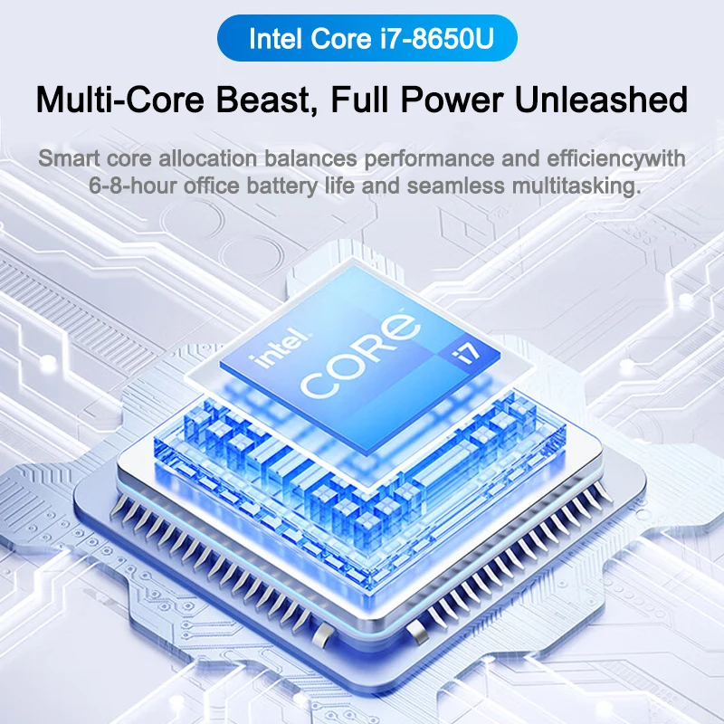 Intel Core i7 8650U 14.1 Inch  - Pc Gaming Intel Core I7 recension och pris