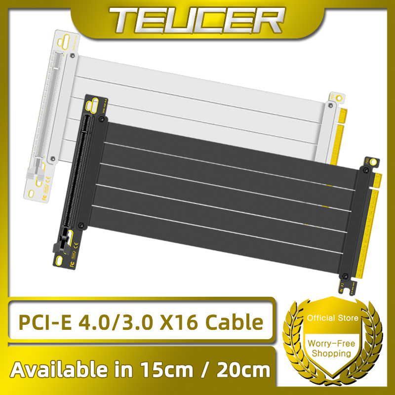 TEUCER PCI-E 4.0 X16 Riser Cab - Gpu Vertical Mount recension och pris