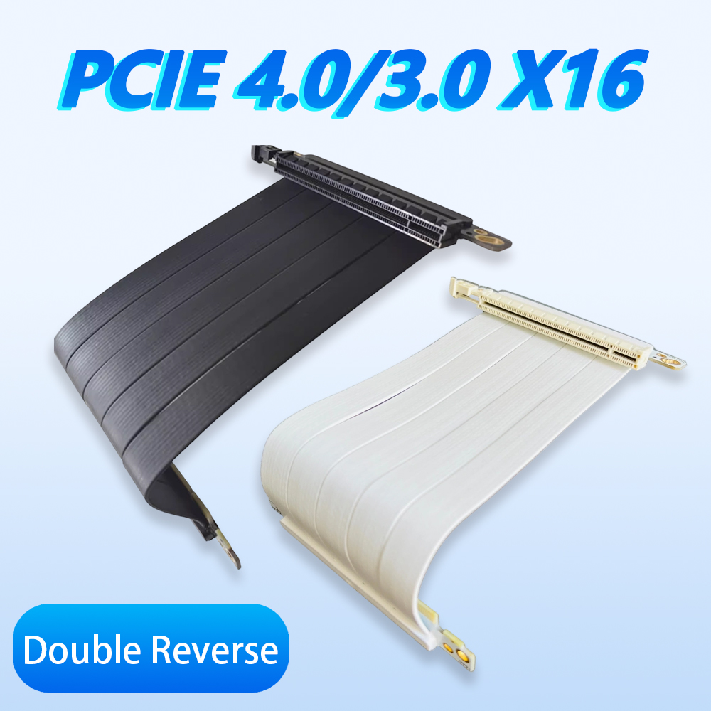 PCIe 4.0 3.0 X16 Double Revers - Gpu Vertical Mount recension och pris