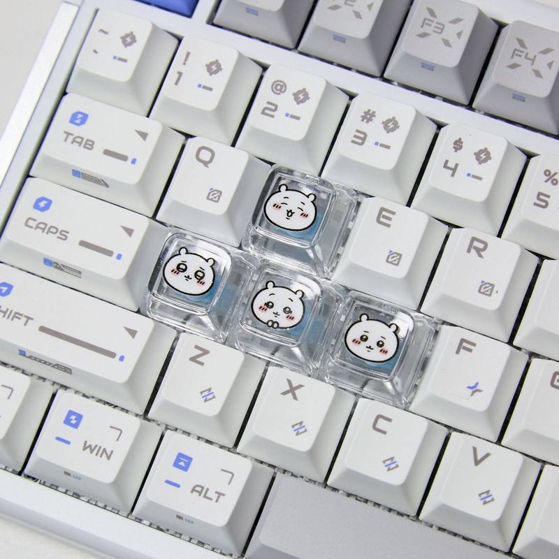Chiikawa 4 Pcs Handmade Transp - Custom Keycaps recension och pris