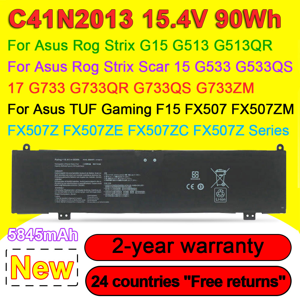 C41N2013 Laptop Battery For AS - Pc Gaming Asus Rog recension och pris