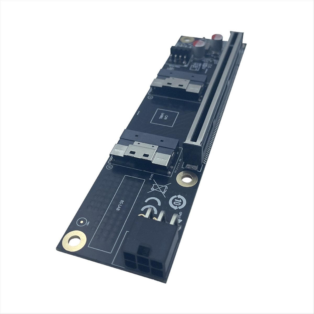 2 Port PCI-E 4.0 X16 to SlimSA - Gpu Vertical Mount recension och pris