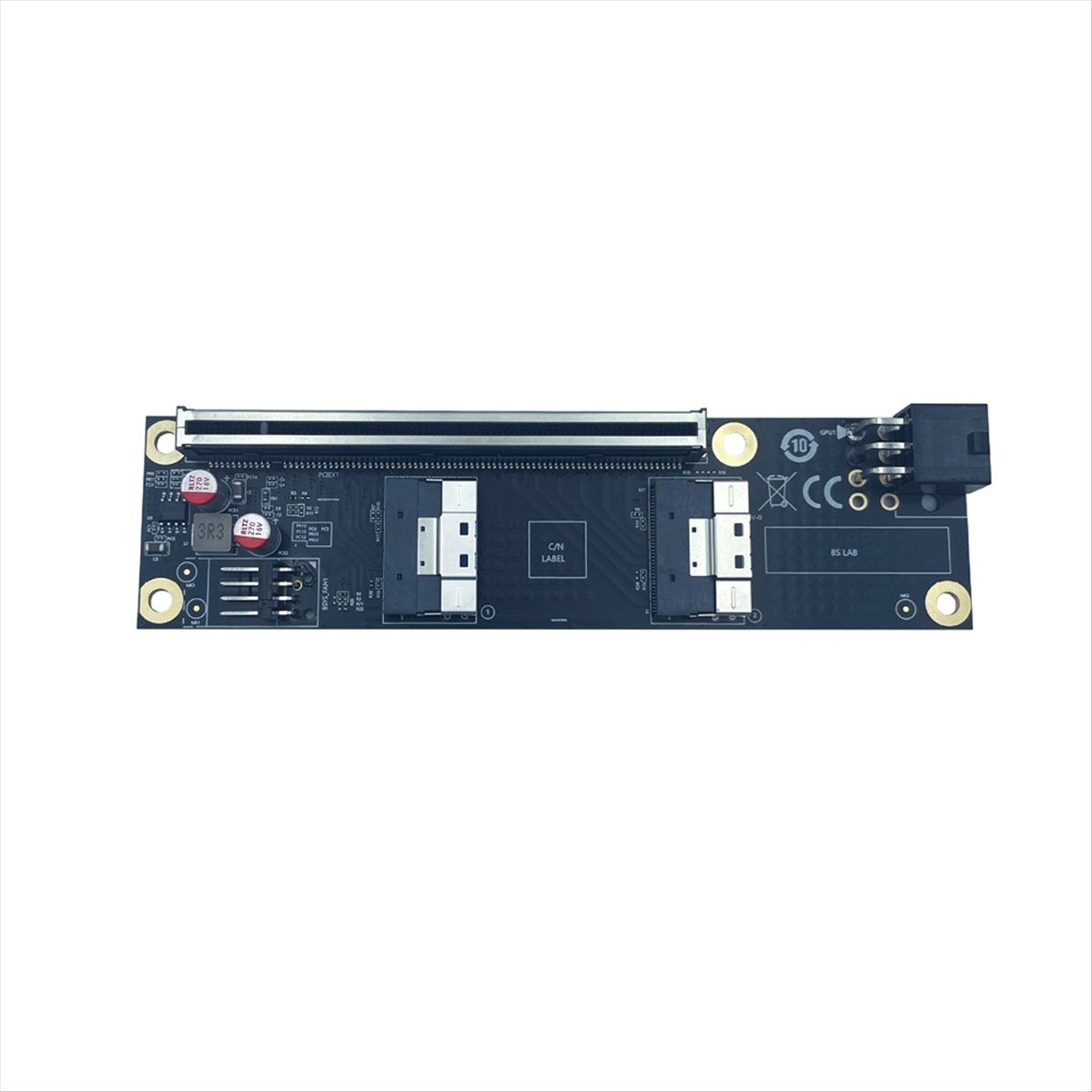 2 Port PCI-E 4.0 X16 to SlimSA - Gpu Vertical Mount recension och pris