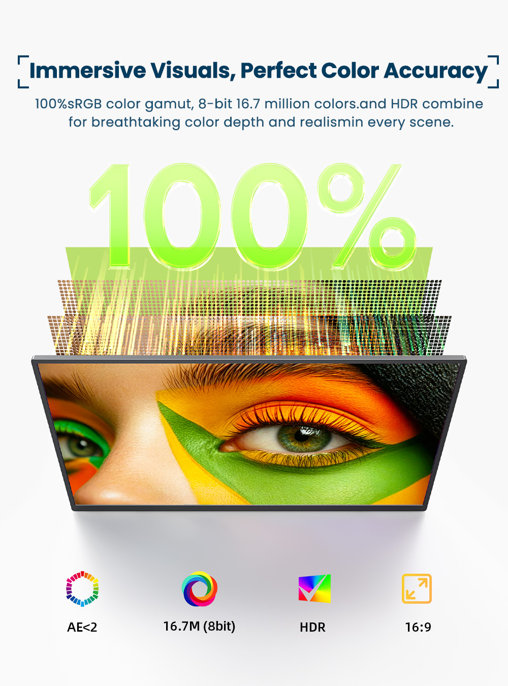 EVICIV 4K Portable Monitor 10- - Pc Gaming Gigabyte recension och pris