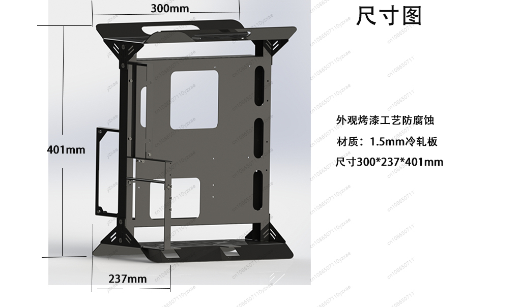 Open Frame Computer Case, Supp - Gpu Vertical Mount recension och pris